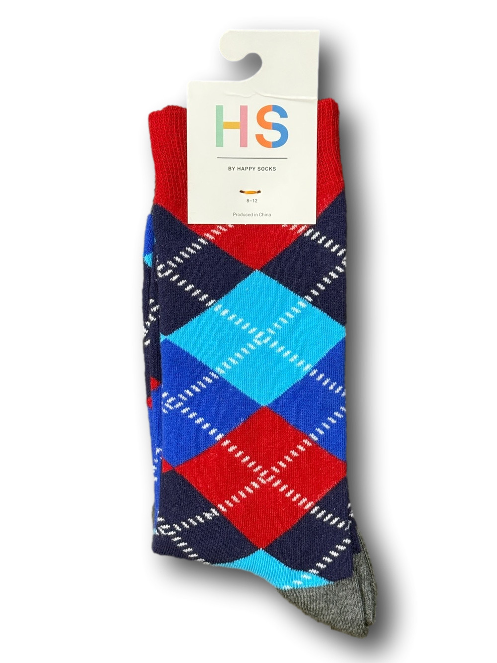 3/$18 Argyle Funny Novelty Crew Socks - NWT